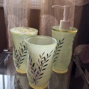 3 piece Bath set - green